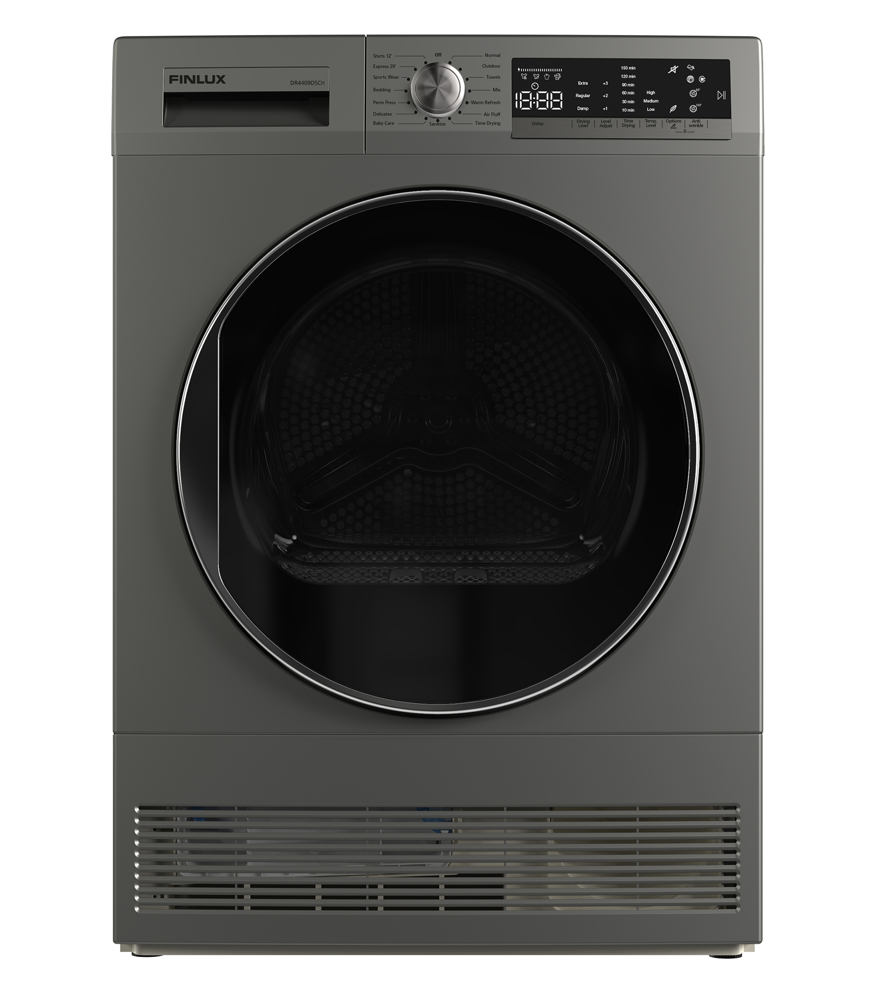 Sécheuse à chargement frontal 4.2 pieds cube en gris
