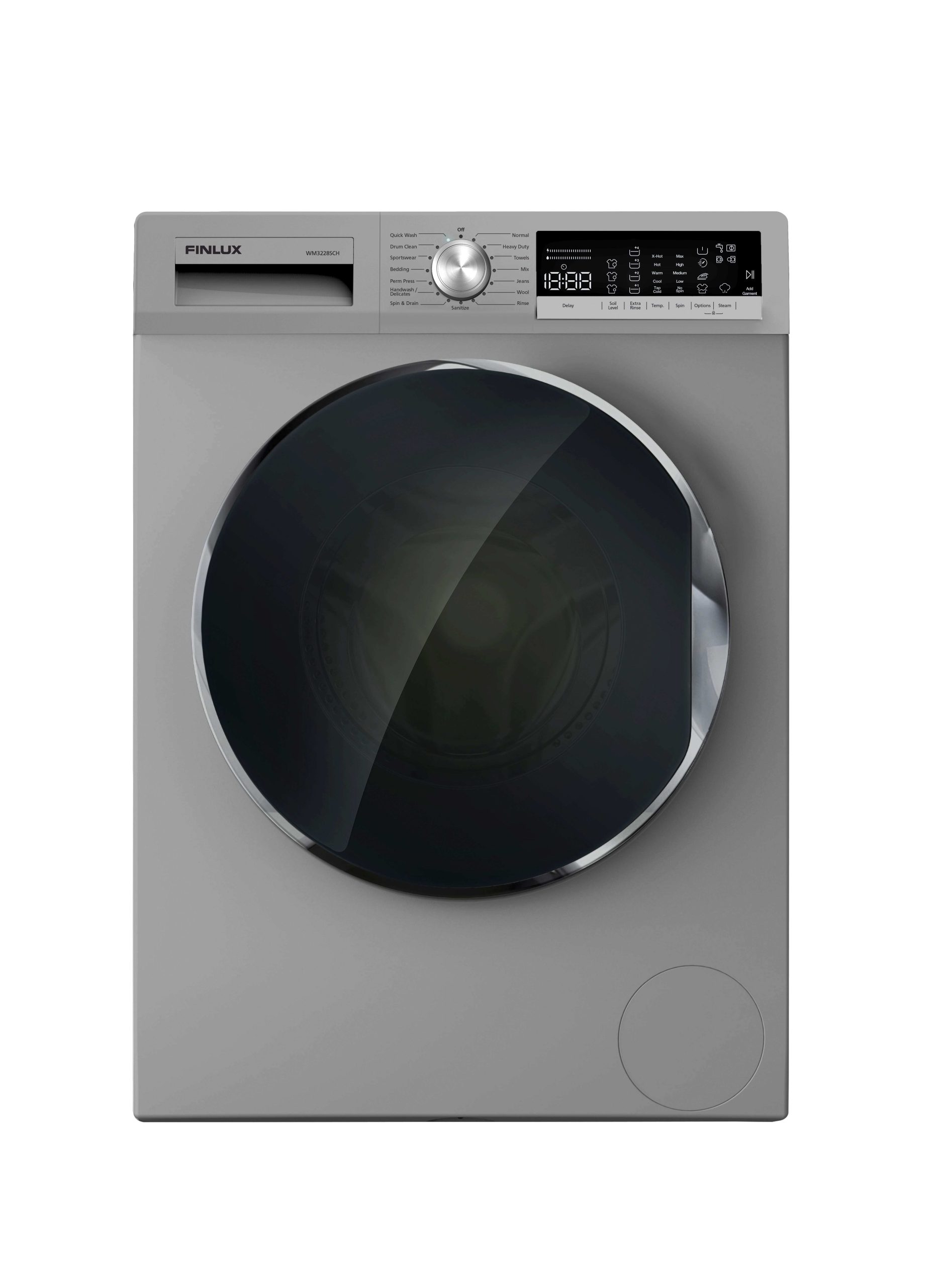 Laveuse à chargement frontal de 2.2 pieds cube en gris