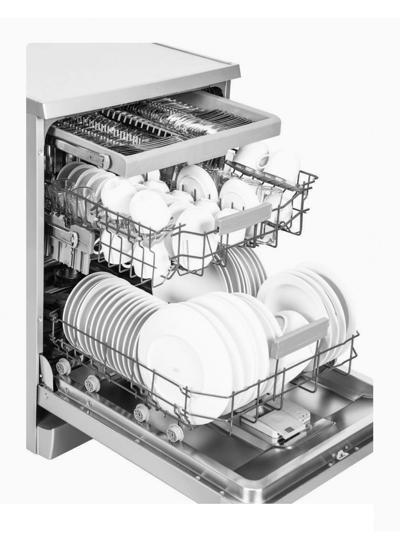 Lave-vaisselle Top Control Finlux blanc 24 pouces – Image 2