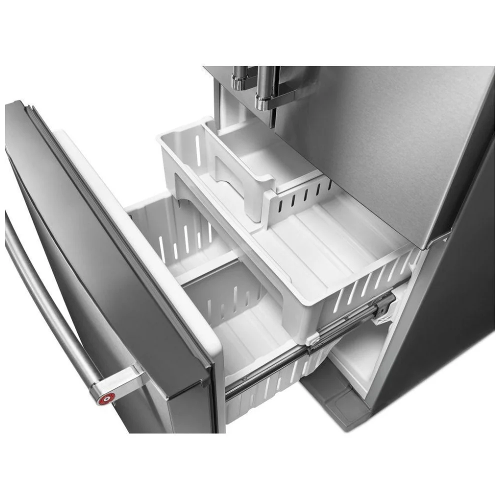 Réfrigérateur KitchenAid KRFF300ESS – 20 pi³, portes françaises, inox – Image 4