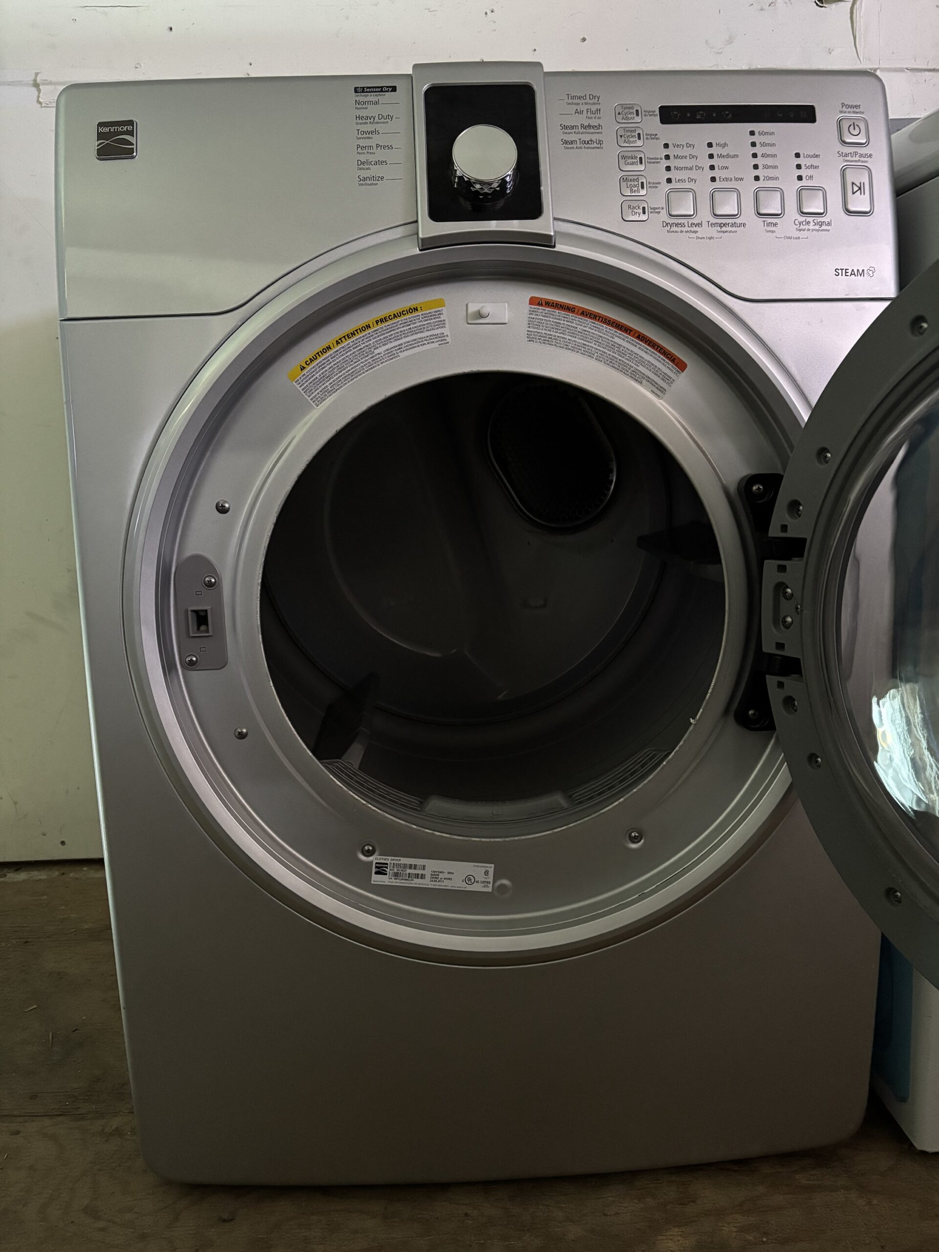 Sécheuse frontale Kenmore – Modèle 592-89327 – Vapeur (Steam) – Image 3